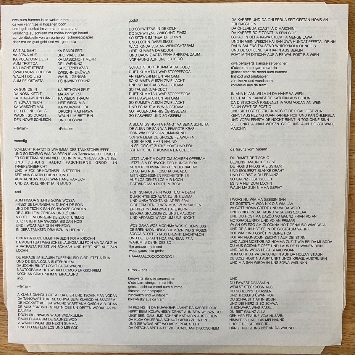 Lit & Turbo - Winner Lieder / 1. Austria-Press. 1986 - (VG++/VG++)