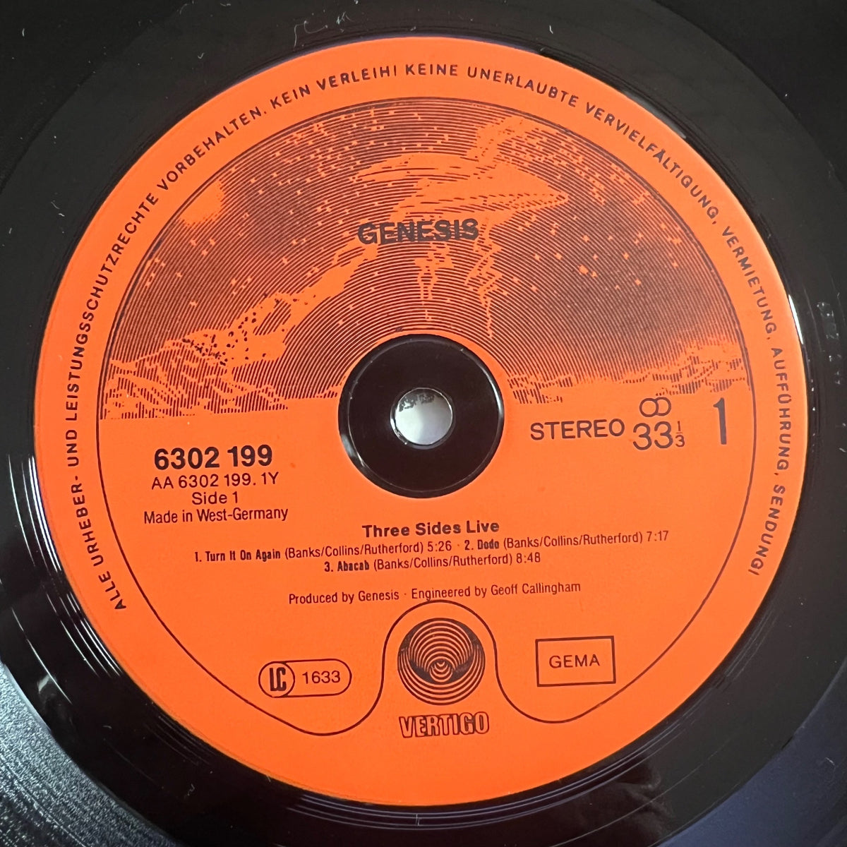 Genesis -Three Sides Live / 2 LP - 1. D-Press. 1982 - (M-/VG++)