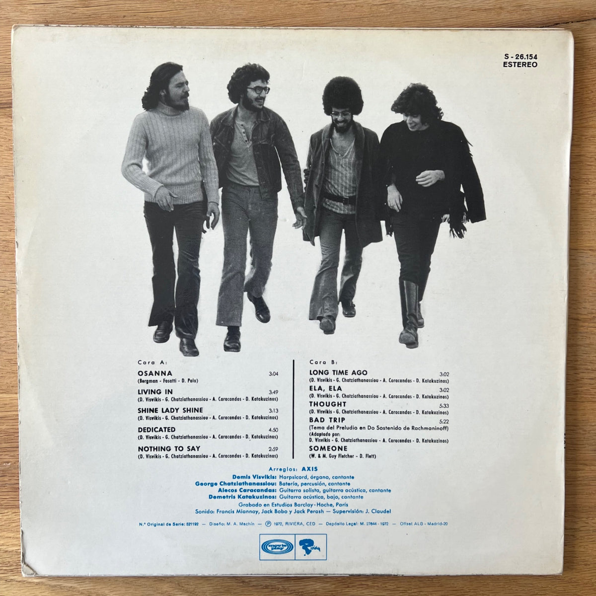Axis - Someone, Eva Eli, Osanna / 1. Spain-Press. 1972 - (M-/VG++)