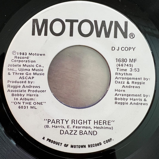 Dazz Band - Party Right Here / US-Promo 1983 - (M-/Neutral)