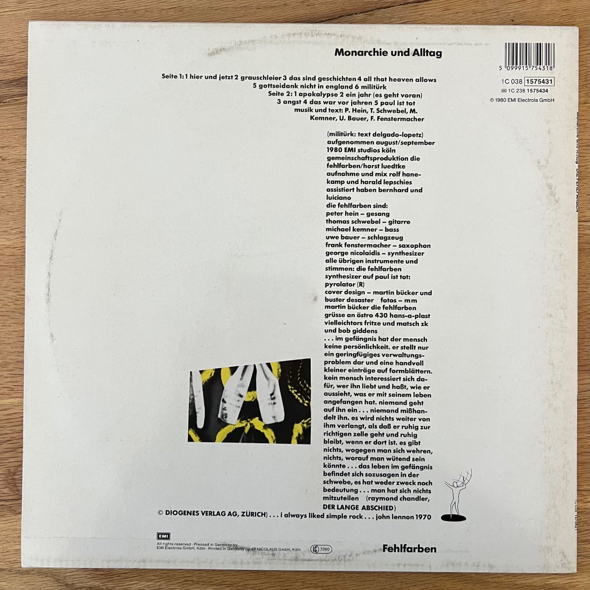 Fehlfarben - Monarchie Und Alltag / D Press. RE - (M-/VG+)