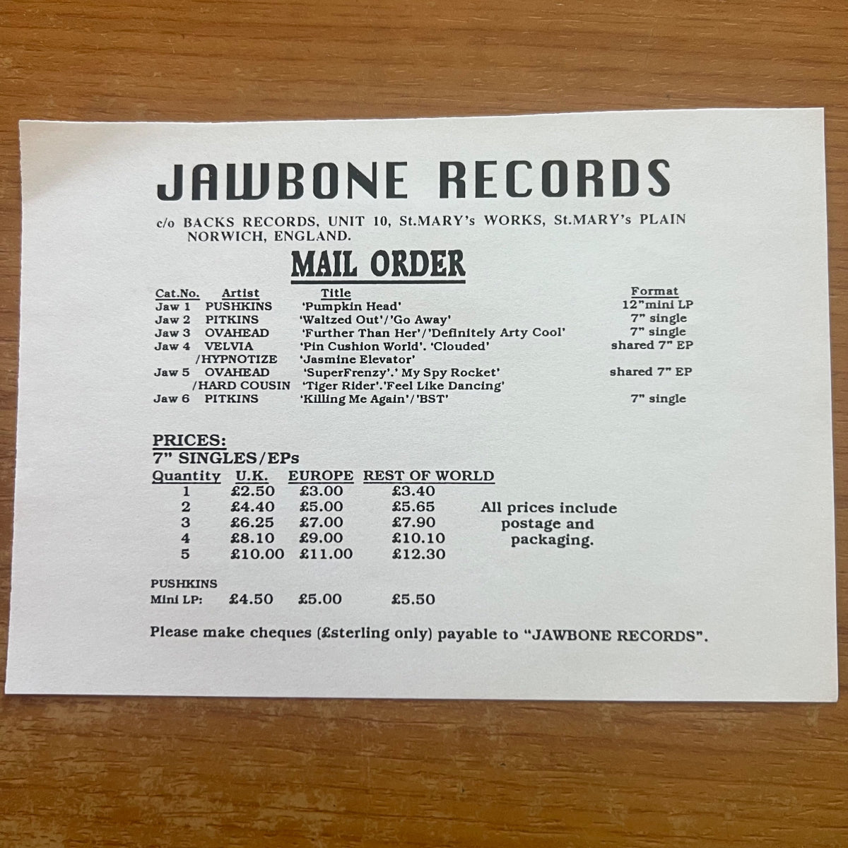 Hard Cousin, Ovahead - Wild Club E.P No. 2 / 1. UK-Press. 1997 - 4-Track EP - (M-/M-)