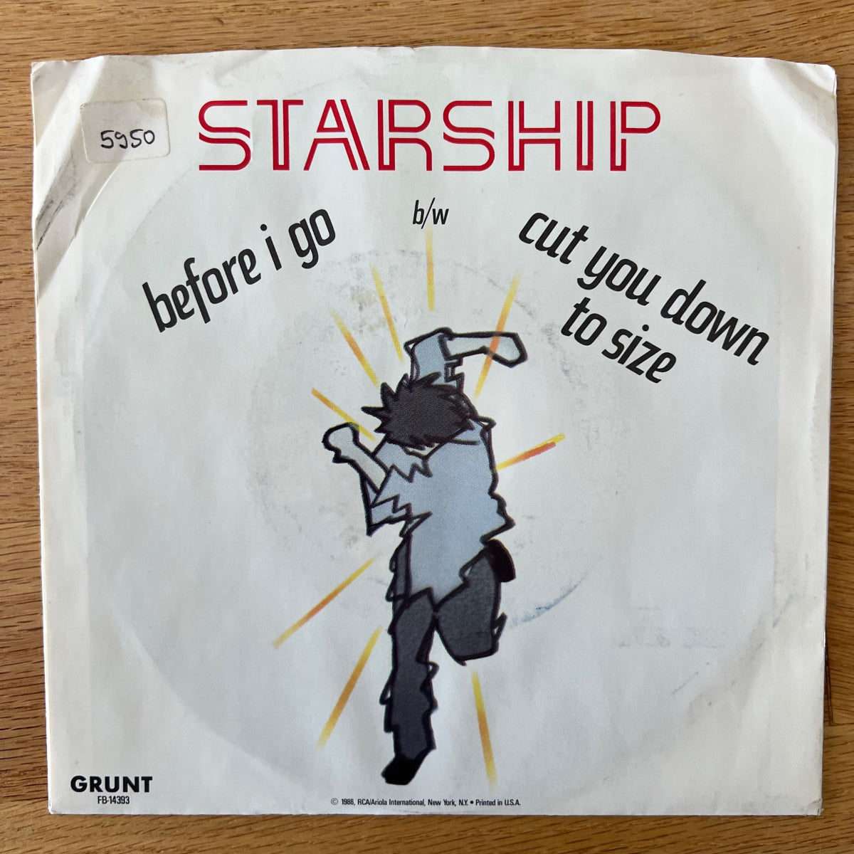 Starship - Before I Go / 1. US-Press. 1986 - (M-/VG+)