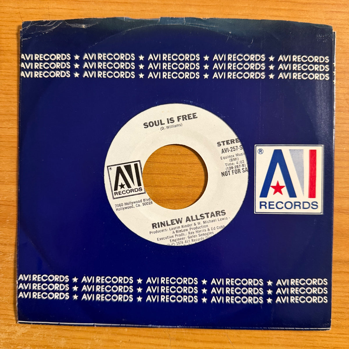 Rinlew Allstars - Didn't Want A Lot, Did Ya? / US-Promo 1978 - (M-/VG+)