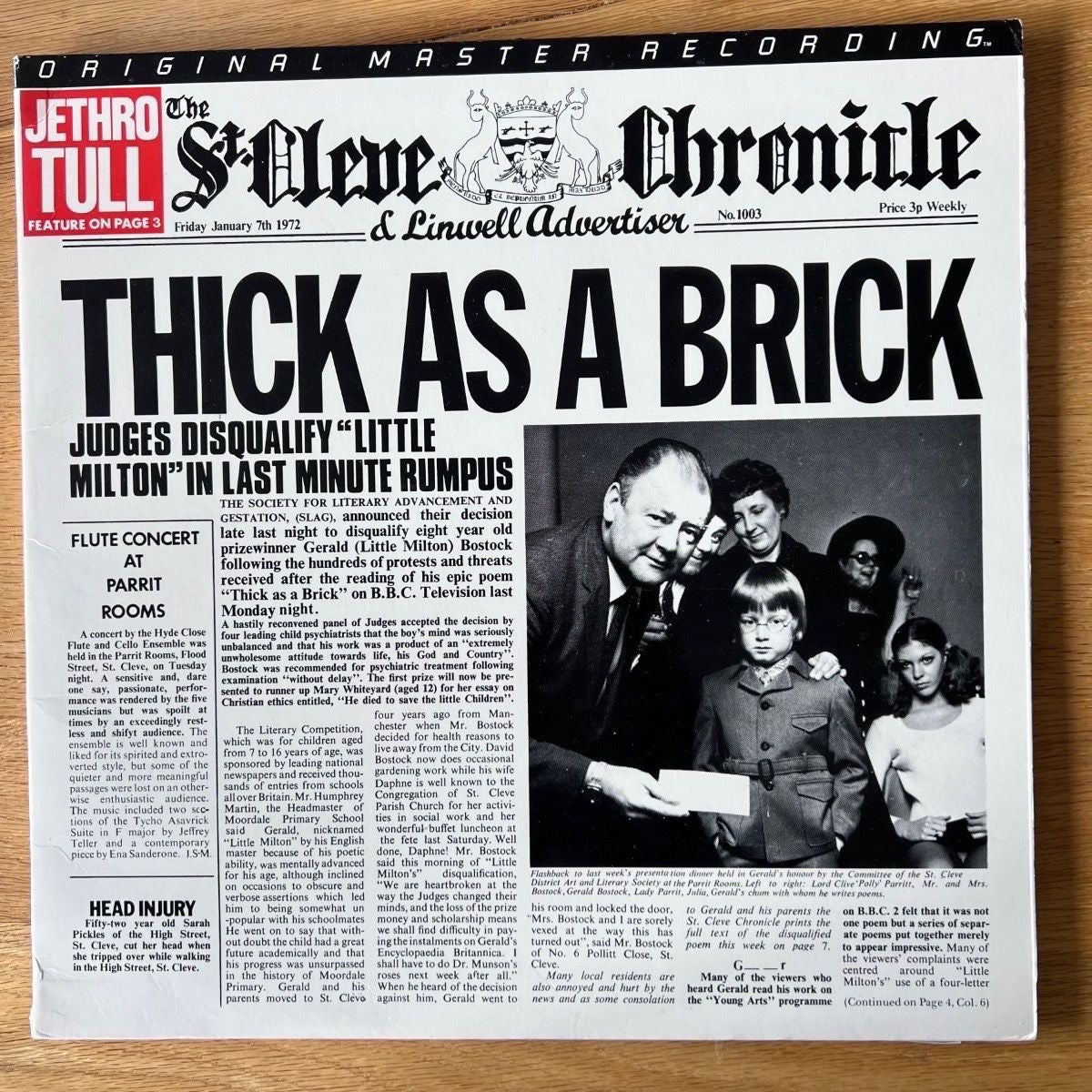 Jethro Tull - Thick As A Brick // Audiophile MFSL 1985 - (M-/M-)