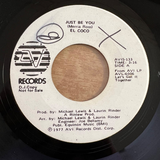 El Coco - Just Be You / US-Promo 1977 - (M-/Neutral)