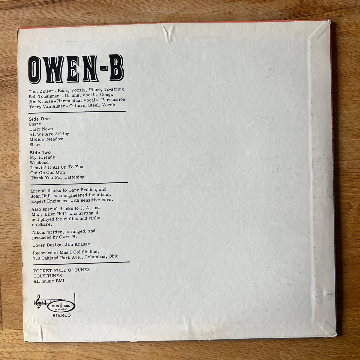 Owen-B - Same / EU-Press. 1988 - (M-/VG++)