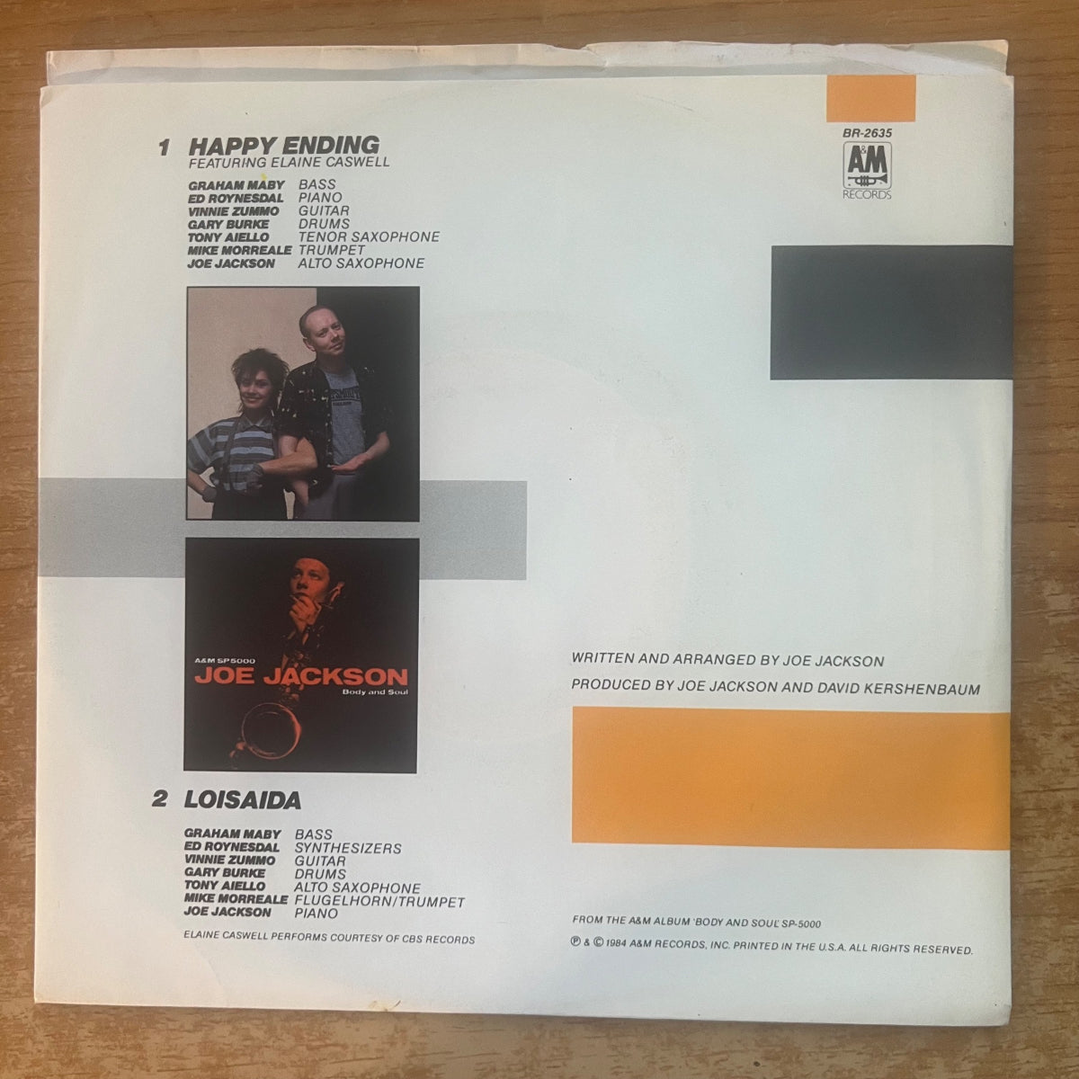 Joe Jackson - Happy Ending / 1. US-Press. 1984 -. (M-/VG++)