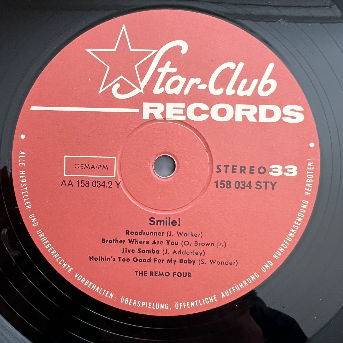 Remo Four - Smile! / 1. D-Press. 1967 - (VG++/VG++)