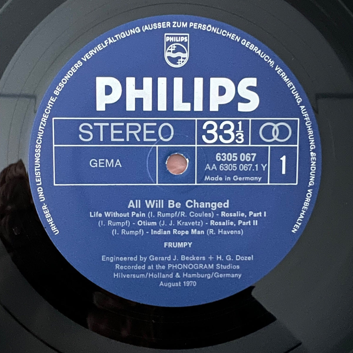 Frumpy - All Will Be Changed / 1. D-Press. 1970 - (M-/M-)