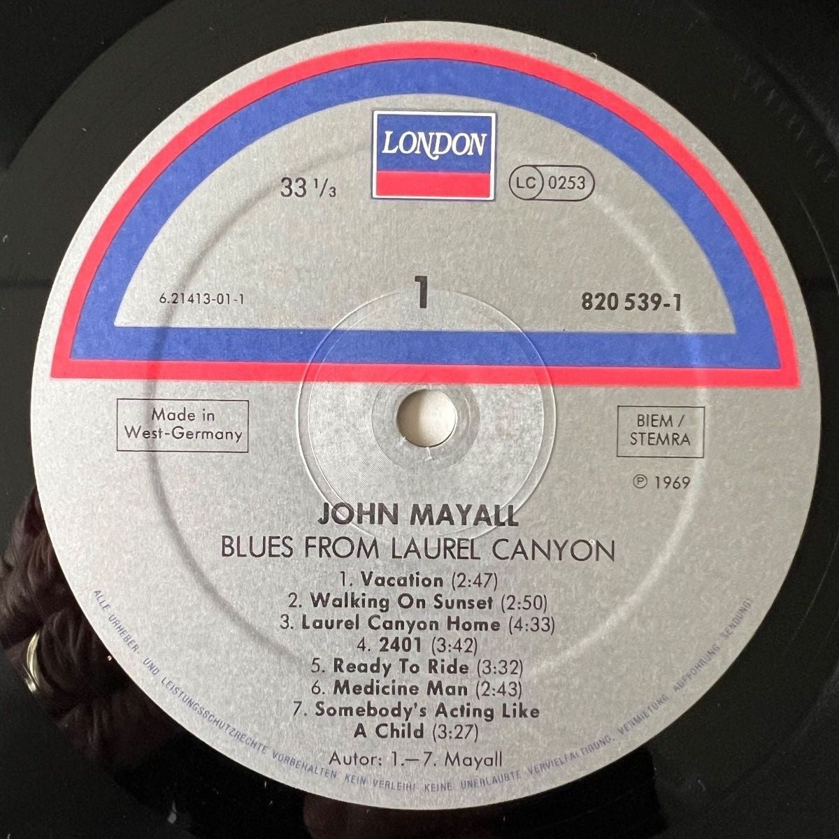 John Mayall - Blues From Laurel Canyon / D-Press. RE - (VG++/VG++)