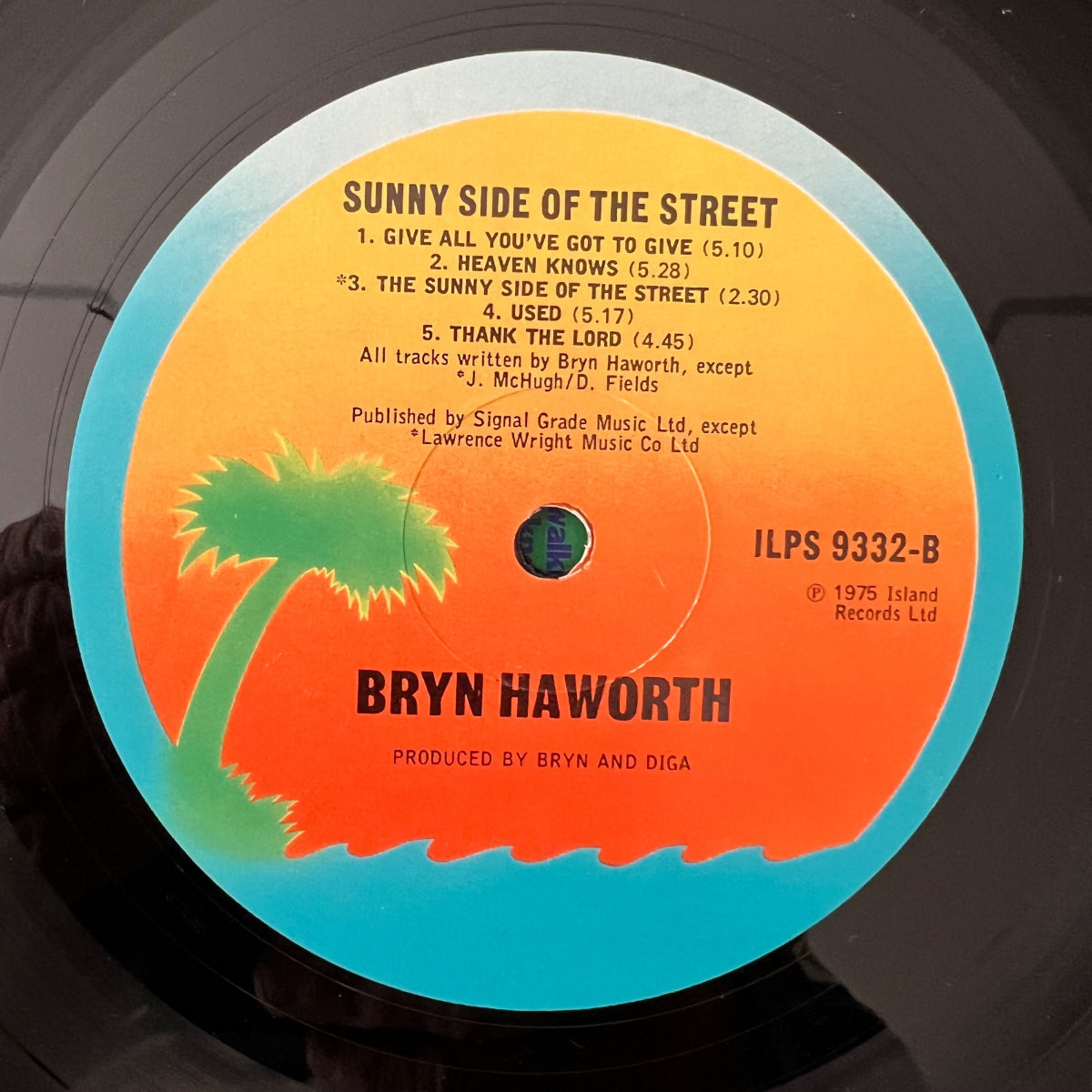 Bryn Haworth - Sunny Side Of The Street / UK-Press. RE - (M-/M-)