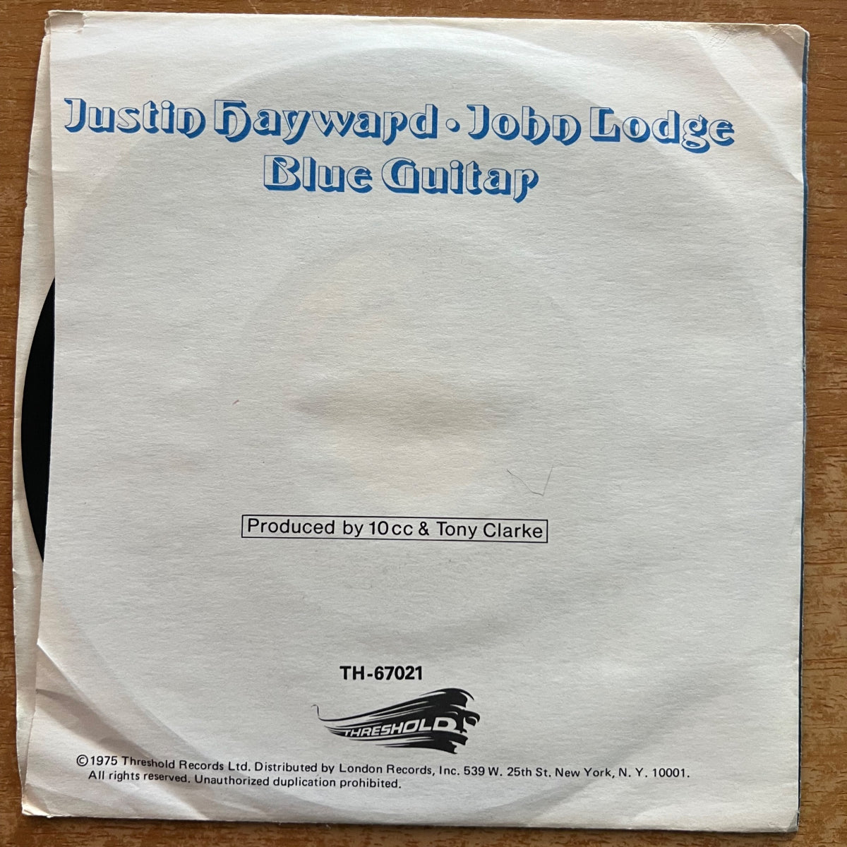Justin Hayward & John Lodge - Blue Guitar / 1. US-Press. 1975 - (M-/VG+)