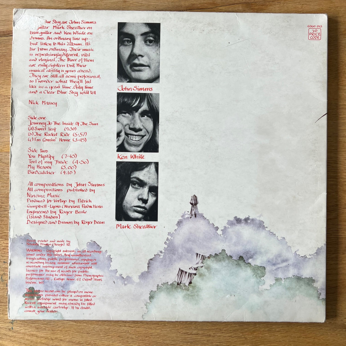 Ciel bleu clair - Idem / 1re presse britannique. 1970 - (M-/VG++)