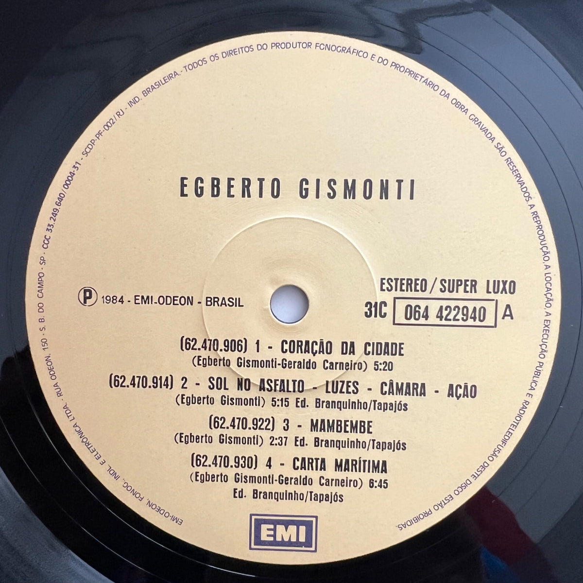Egberto Gismonti / 1. Brasil-Press. 1985 - (M-/M-)