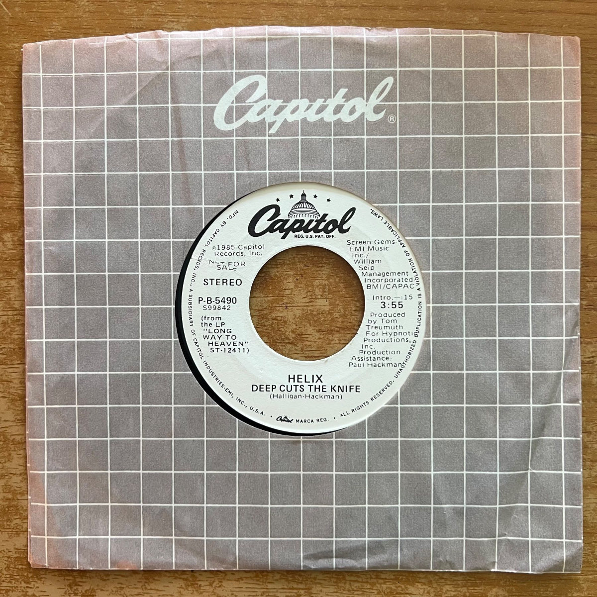 Helix - Deep Cuts The Knife / US-Promo 1985 - (VG++/VG+)