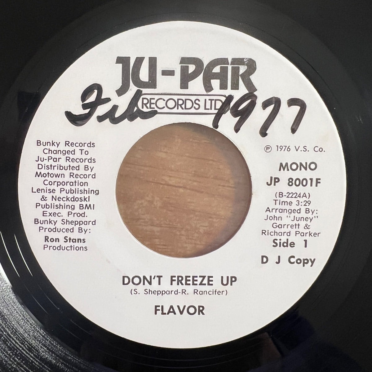 Flavor - Don't Freeze Up / US-Promo 1976 - (M-/Neutral)