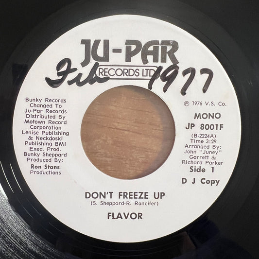 Flavor - Don't Freeze Up / US-Promo 1976 - (M-/Neutral)