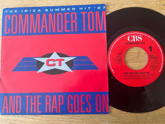 Commander Tom - And The Rap Goes On / 1. NL-Press. 1987 - (M-/M-)