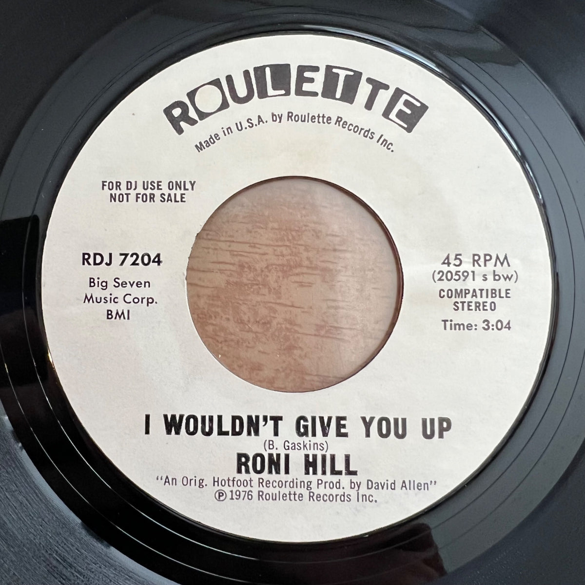 Roni Hill - You Keep me Hanging On / US-Promo 1976 - (M-/Neutral)