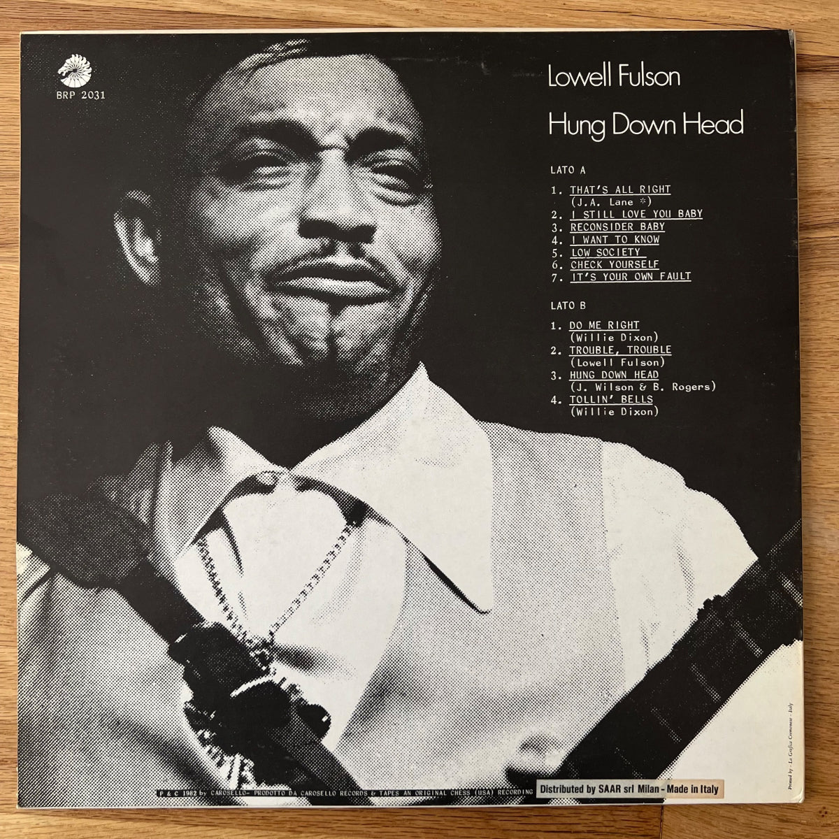 Lowell Fulsom - Hung Down Head / Italy-Press. 1982 - (M-/M-)