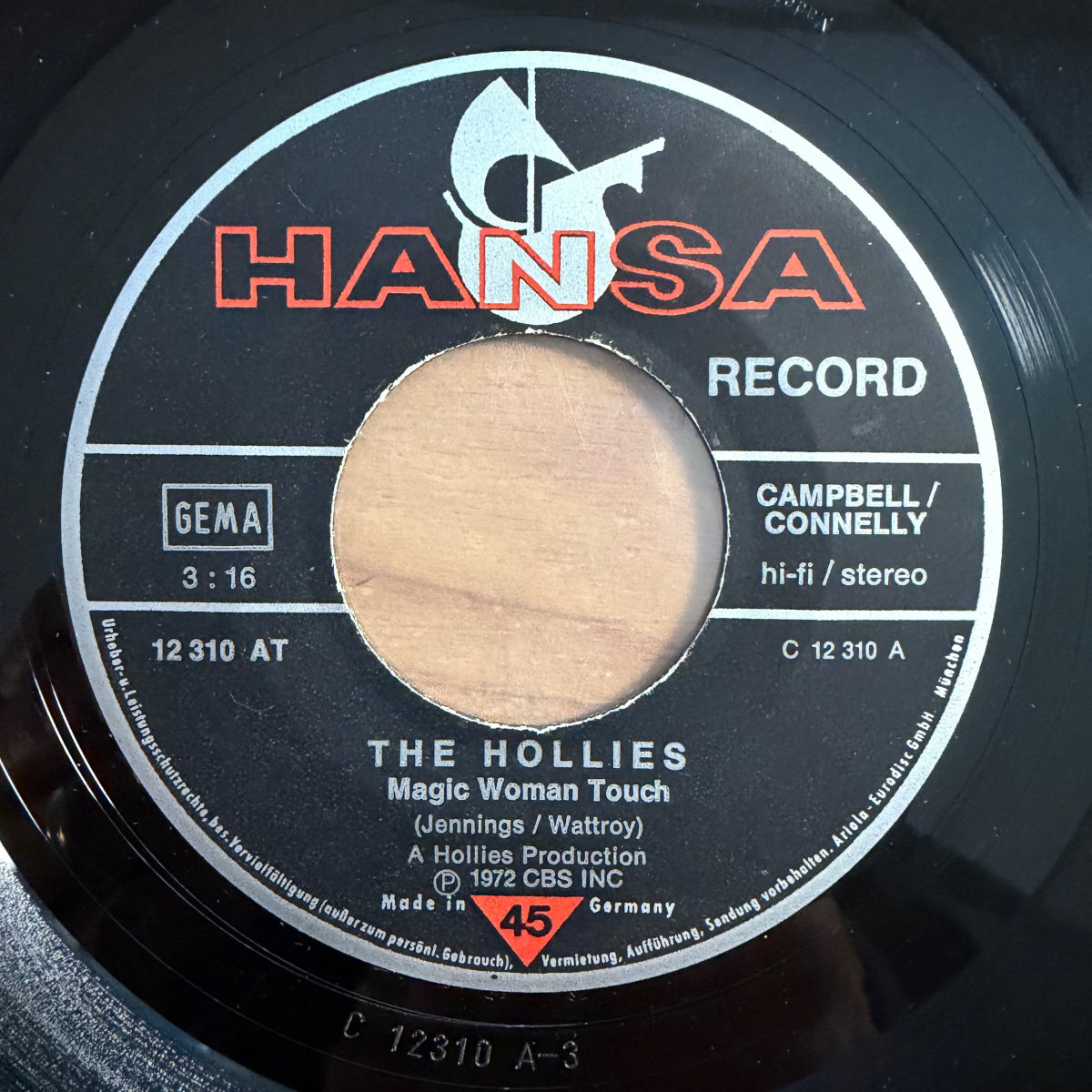 Hollies - Magic Woman Touch / 1. D-Press. 1972 - (VG++/VG+)