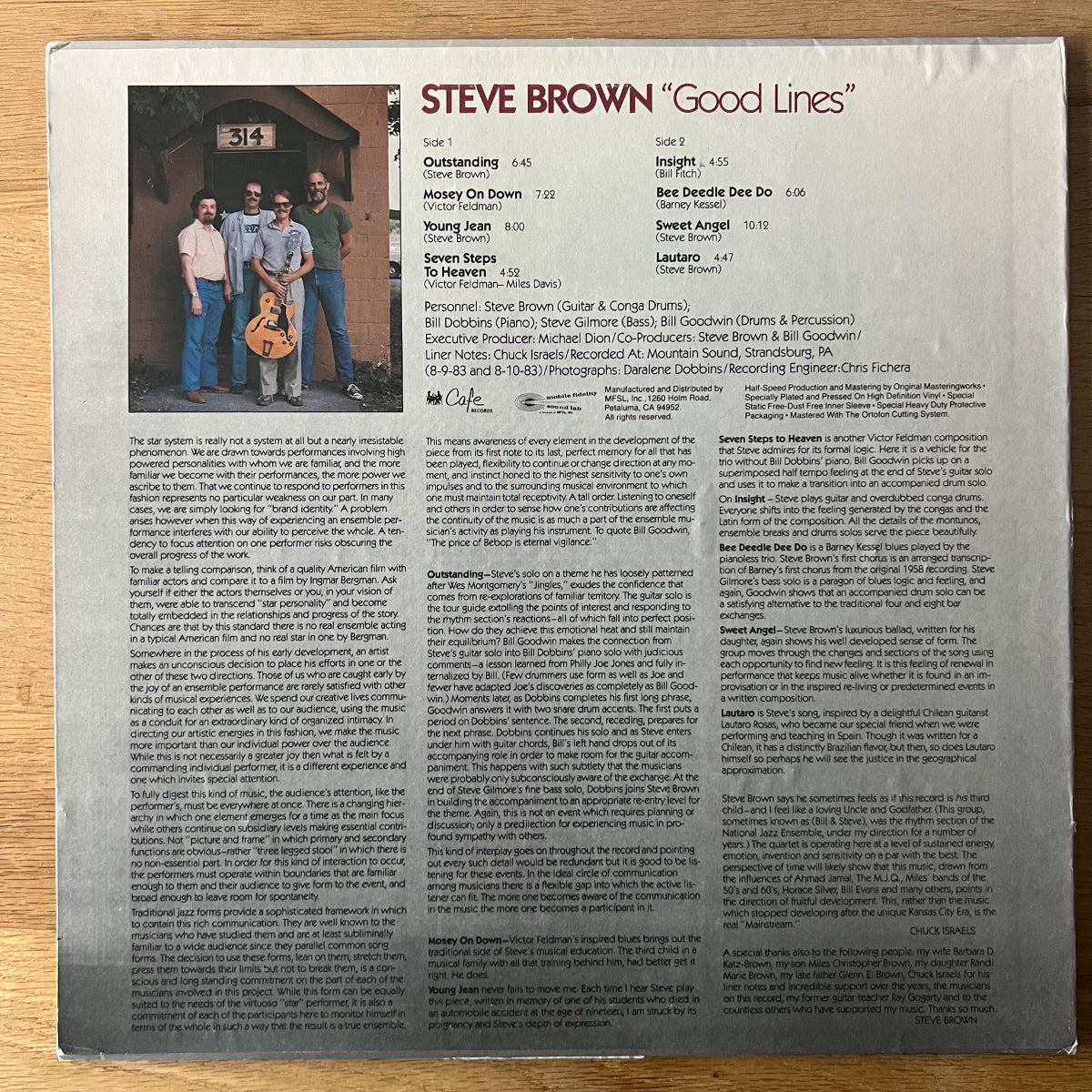 Steve Brown - Good Lines // Audiophile MFSL 1983