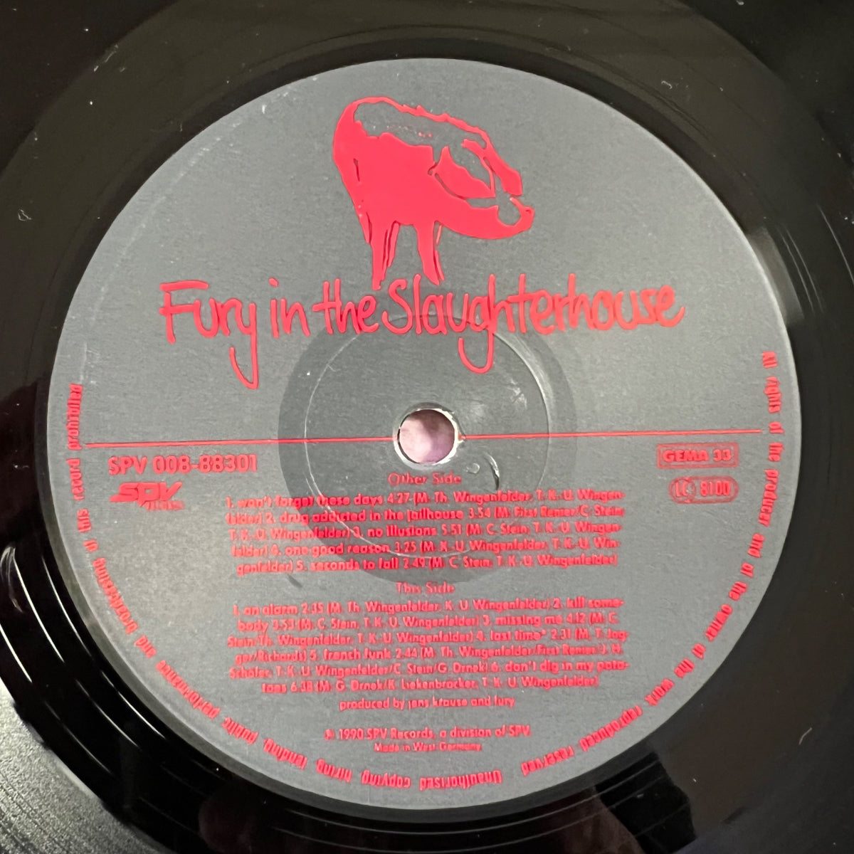 Fury In The Slaughterhouse - Jau! / 1. D-Press. 1990 - (M-/VG+)
