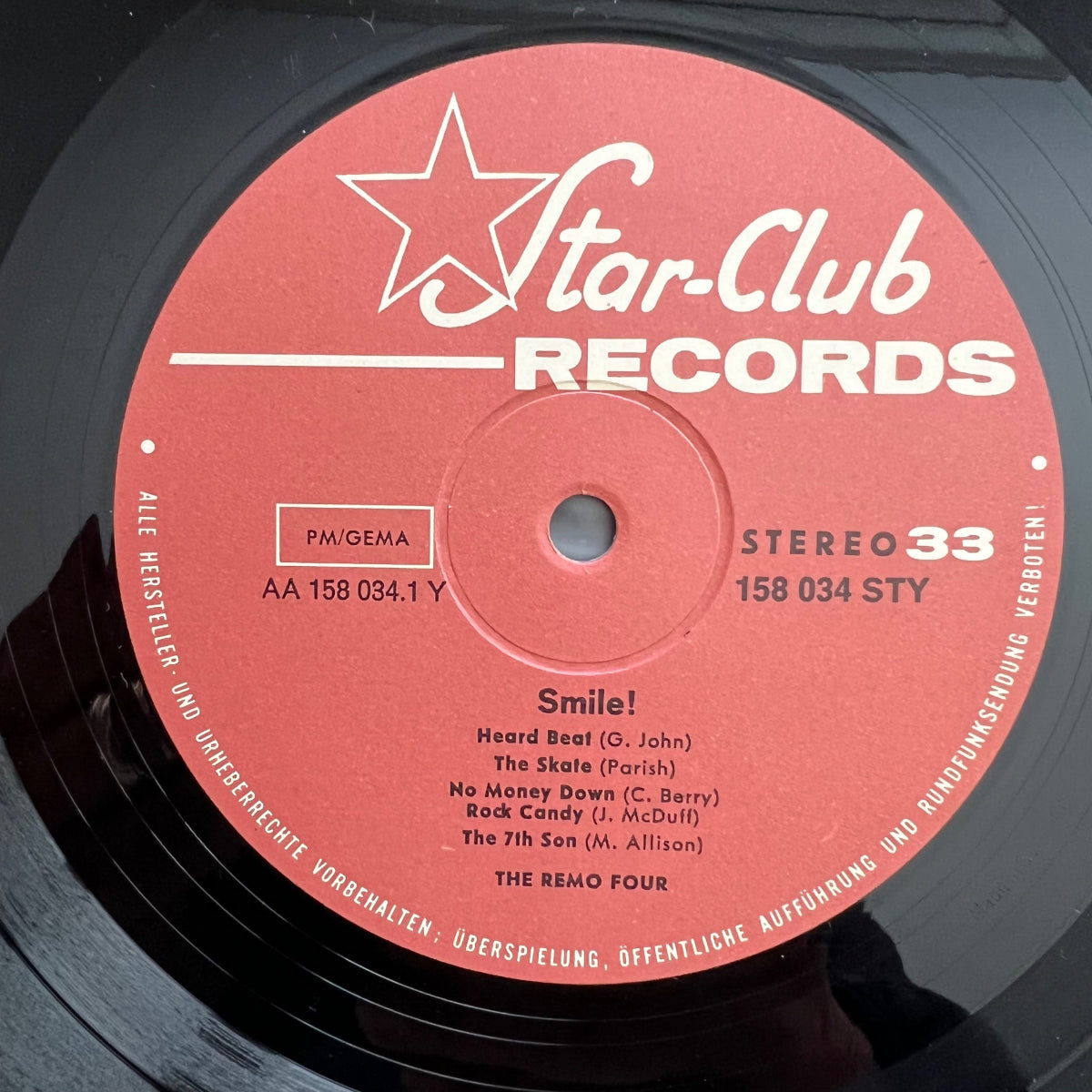 Remo Four - Smile! / 1. D-Press. 1967 - (VG++/VG++)