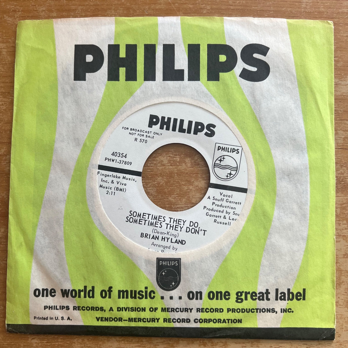 Brian Hyland - 3000 Miles / US-Promo 1966 - (M-/VG+)