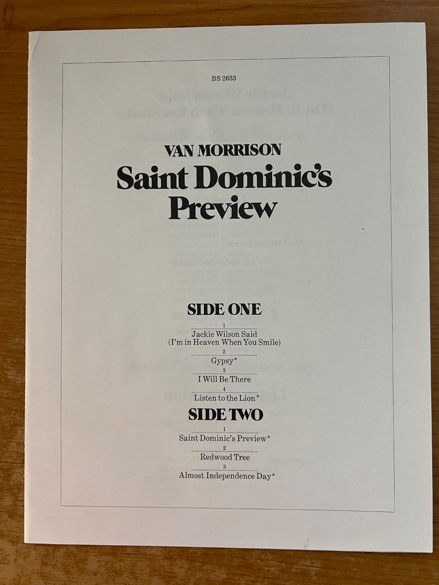 Van Morrison - Saint Dominic's Preview / 1. US-Press. 1972 - (M-/M-)