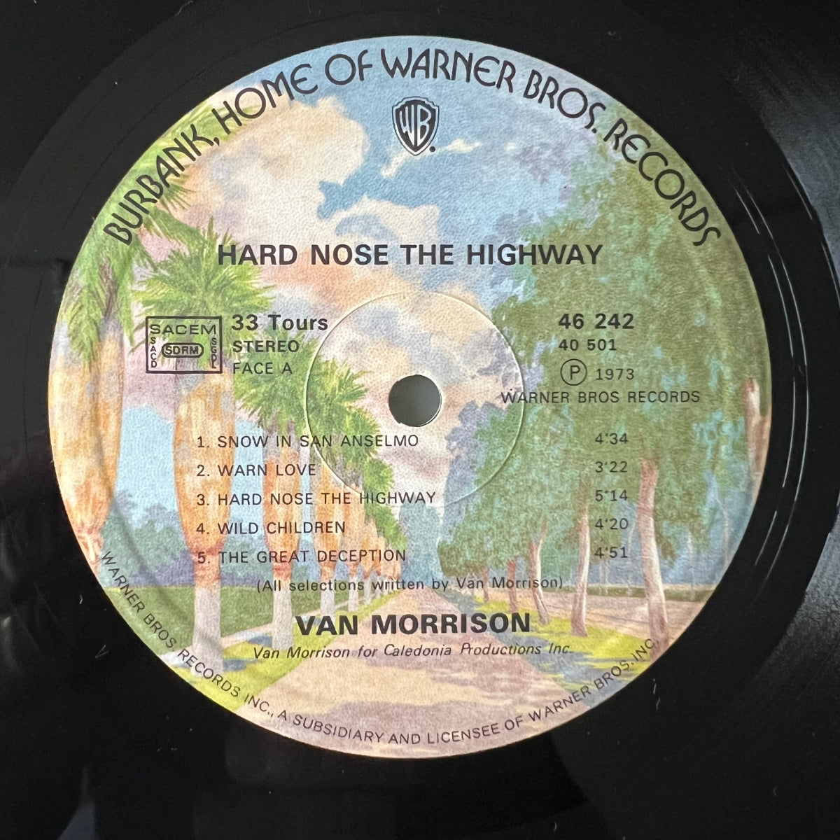 Van Morrison - Hard Nose The Highway / UK-Press. 1973 - (M-/M-)