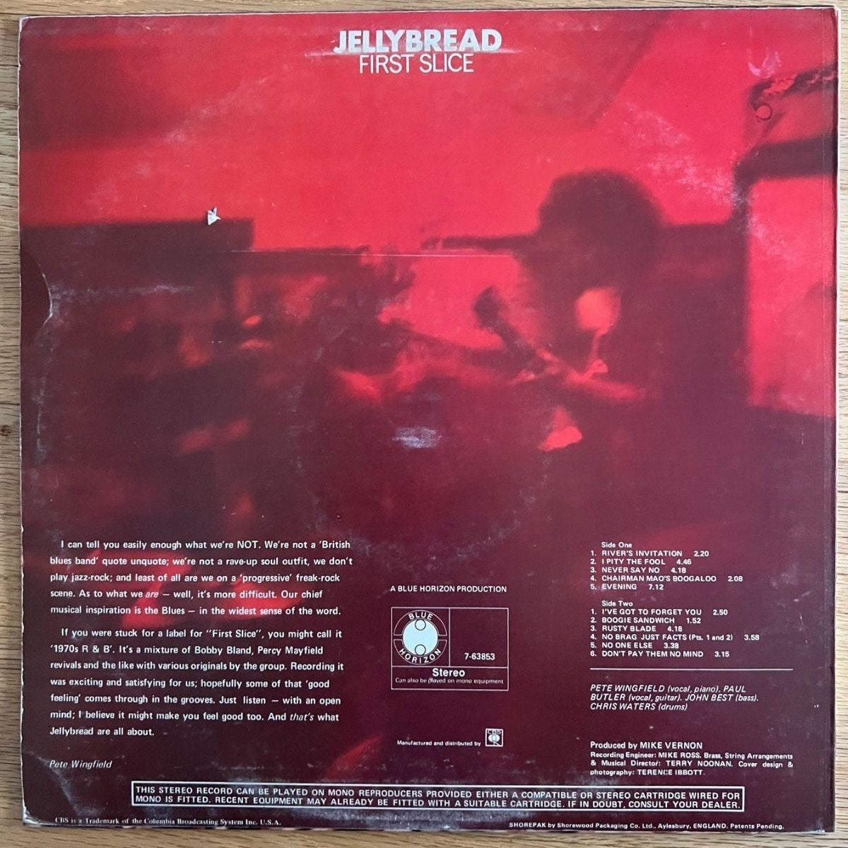Jellybread - First Slice / 1. UK-Press. 1970 - (M-/VG+)