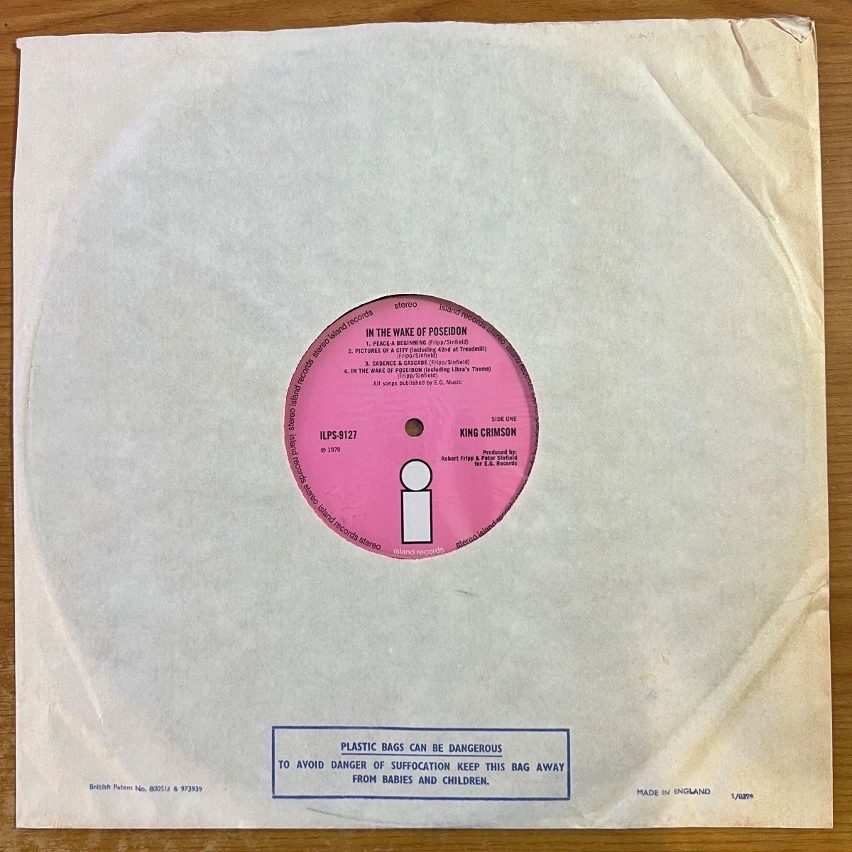 King Crimson - In The Wake Of Poseidon / 1. UK-Press. 1970 - (M-/M-)