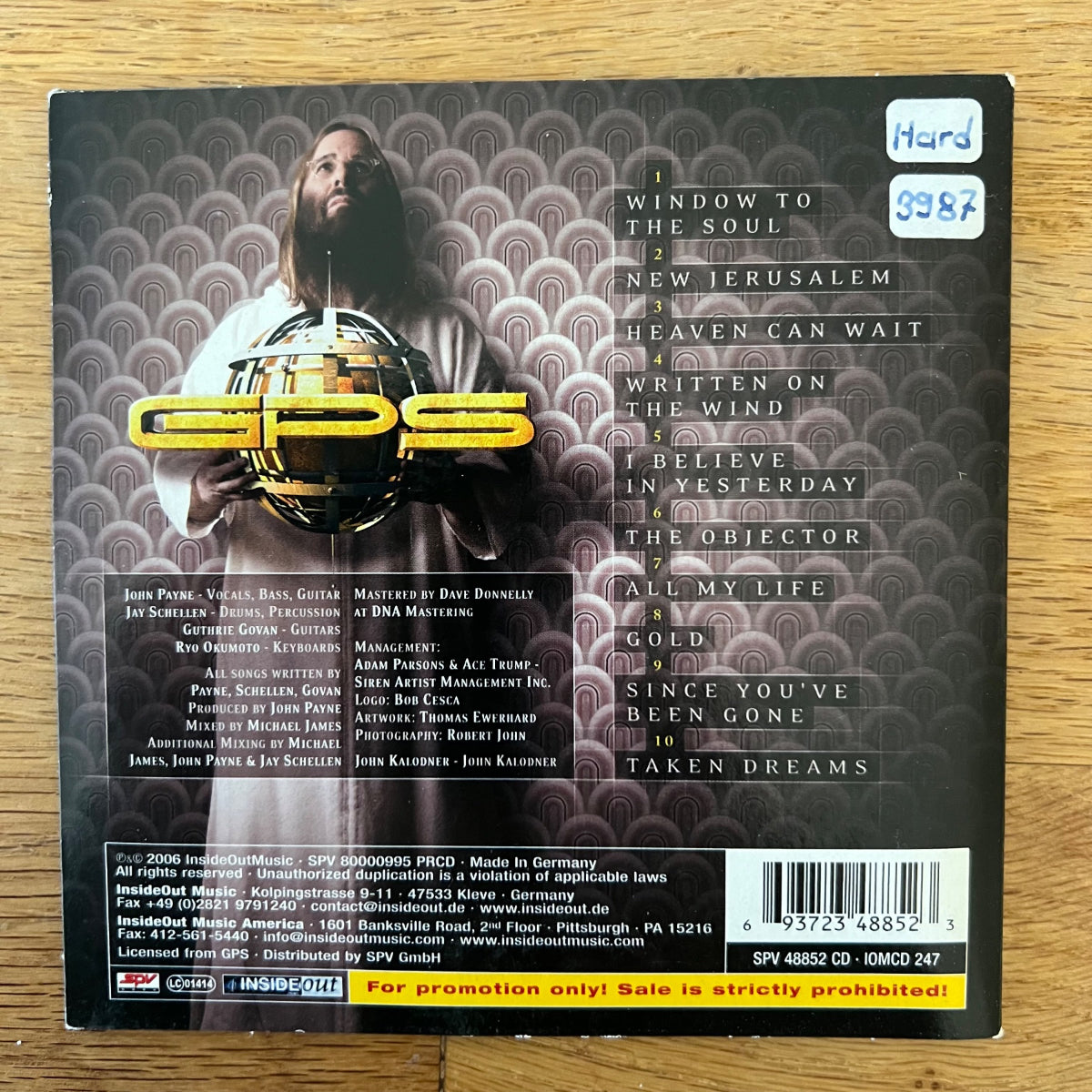 GPS - Window To The Soul / CD - D-Promo 2006 - (M-/M-)