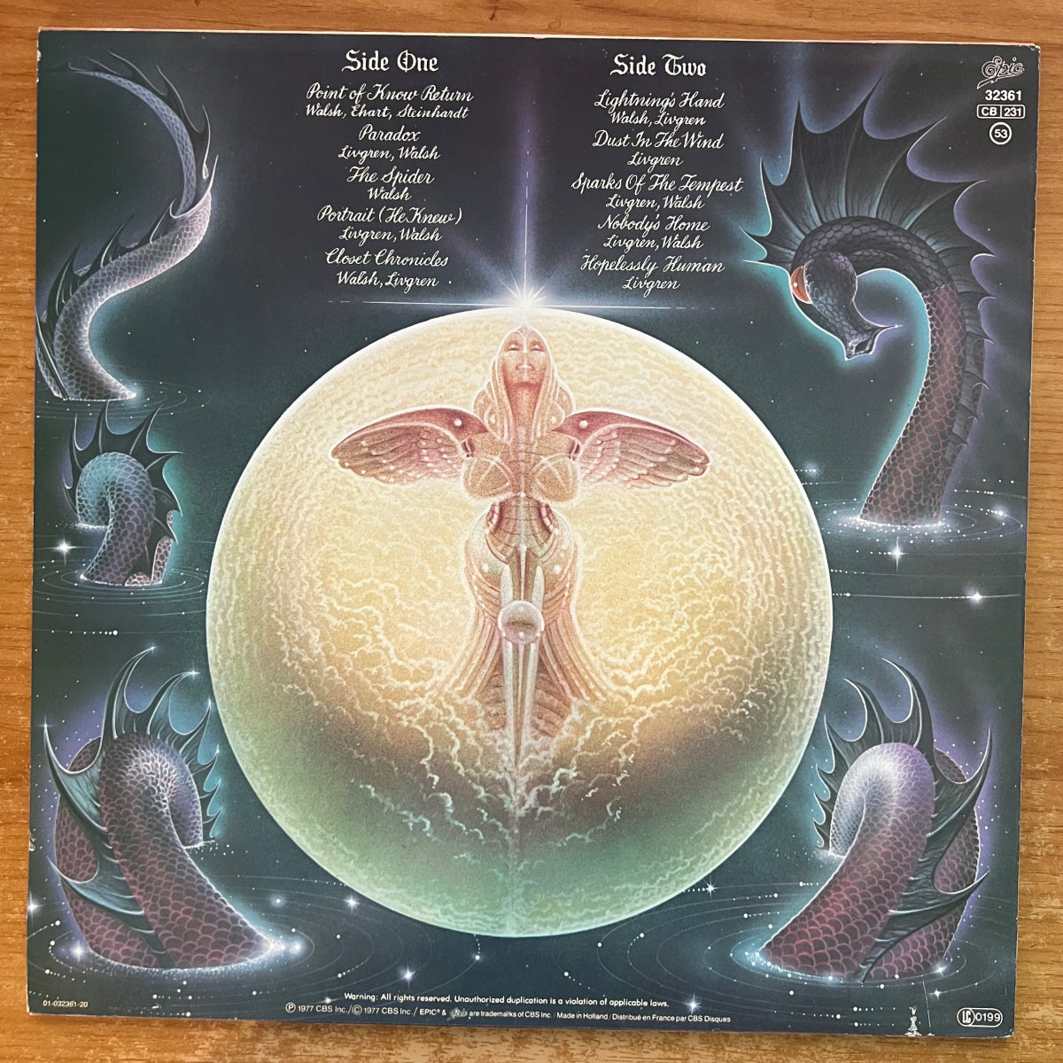 Kansas - Point Of Know Return / NL-Press. RE - Very nice