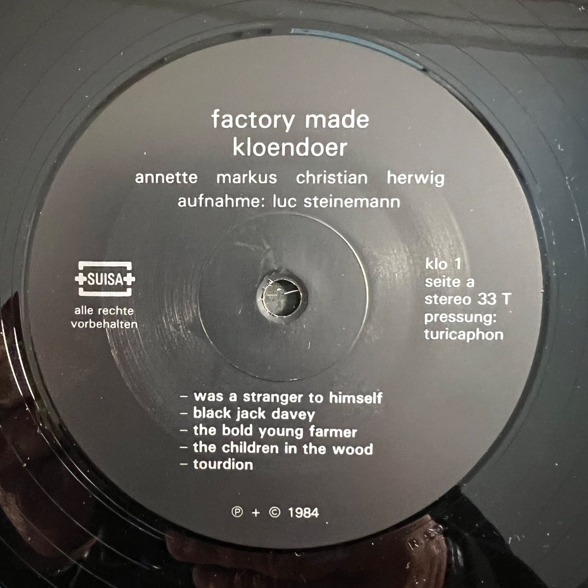 Kloendoer - Factory Made / 1. Swiss-Press. 1984