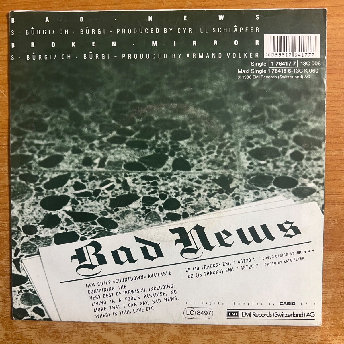 Irrwisch - Bad News / 1er Swiss-Press. 1988 - (M-/M-)