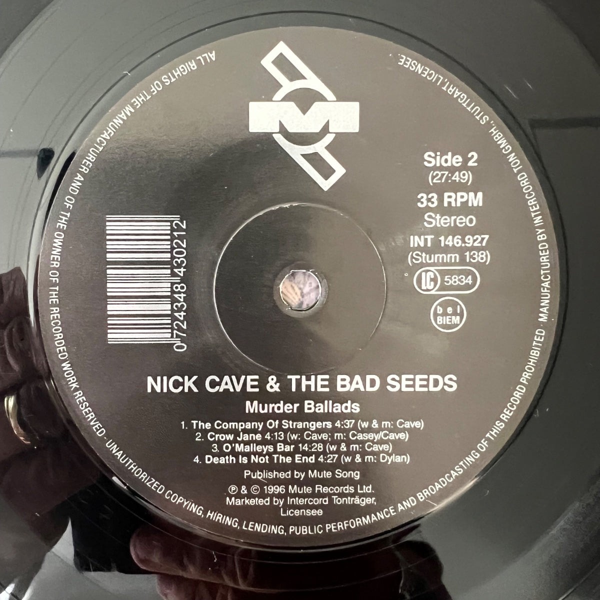 Nick Cave & The Bad Seeds - Murder Ballads / 1.D-Press. 1996