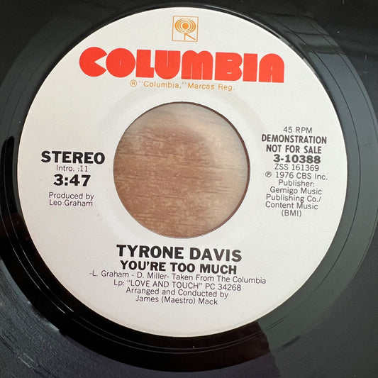 Tyrone Davis - Give It Up / US-Promo 1976 - (M-/Neutral)
