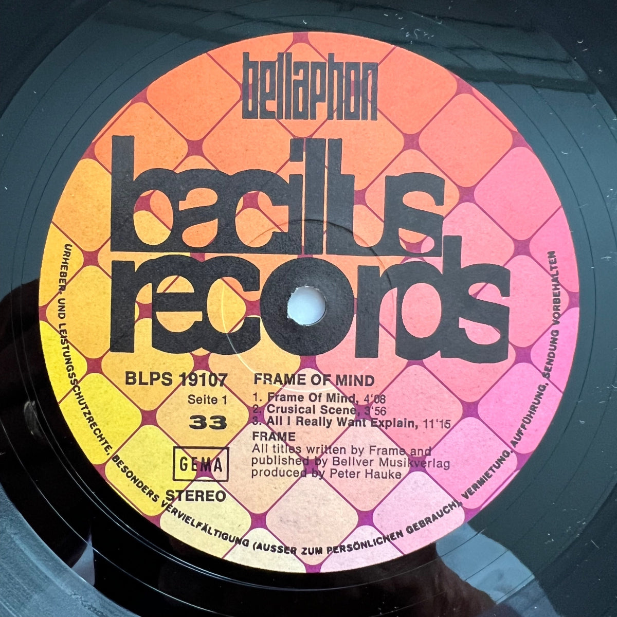 Frame - Frame Of Mind / 1. D-Press. 1972 - (M-/VG++)