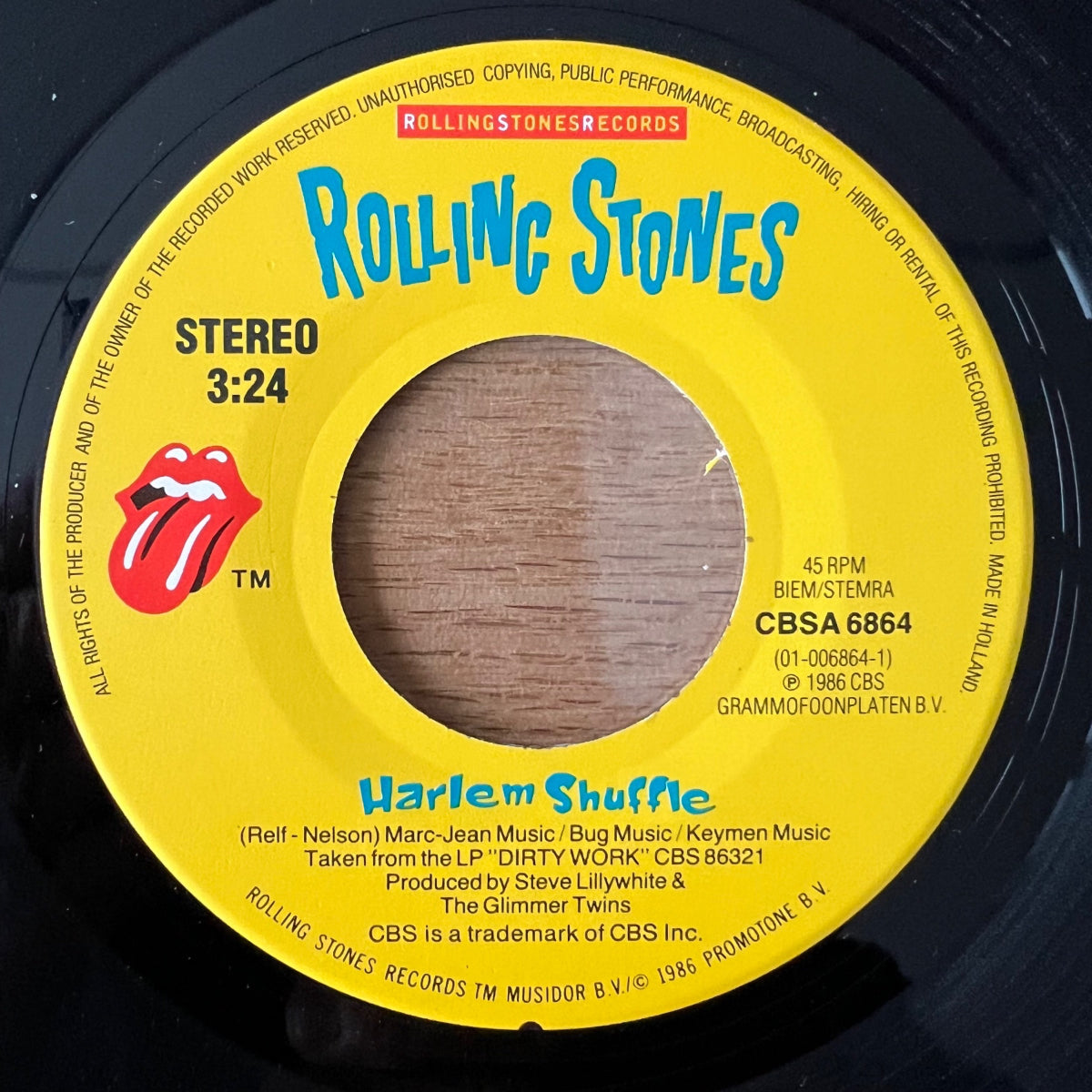 Rolling Stones - Harlem Shuffle / 1. NL-Press. 1986 - (M-/VG++)
