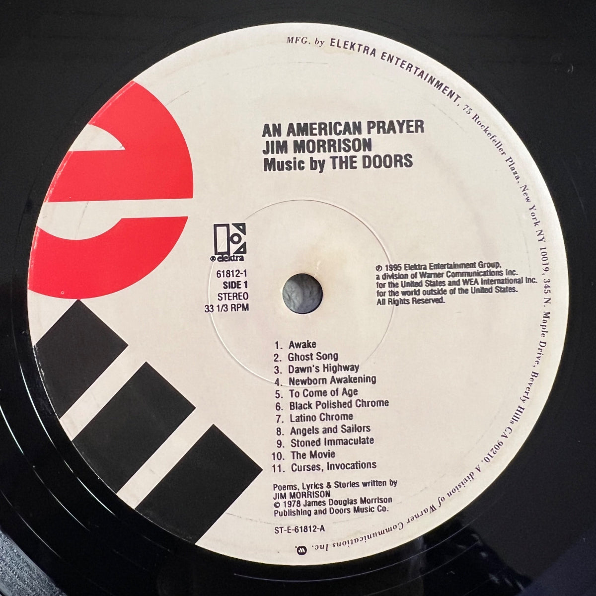 Jim Morrison - An American Prayer / US-Press. 1995