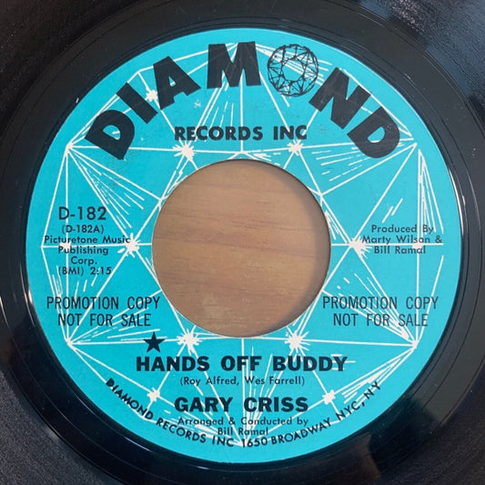 Gary Criss - Hands Off Buddy /  US-Promo 1965 - (VG++/Neutral)