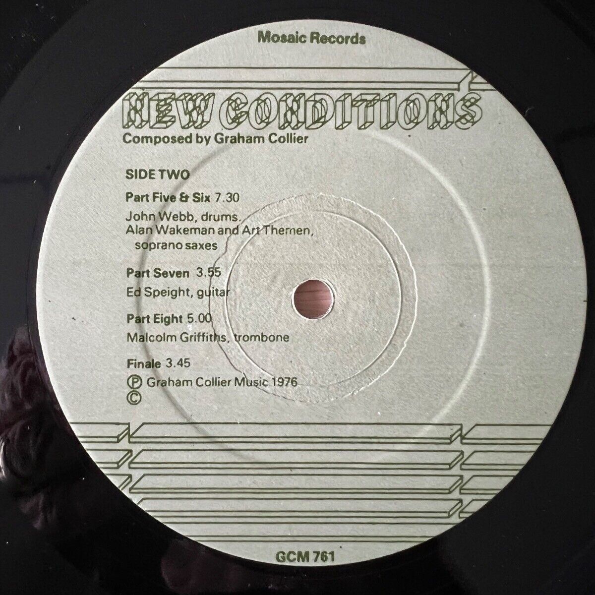 Graham Collier Music - New Conditions / LP - 1. UK-Press. 1976 - (M-/M-)