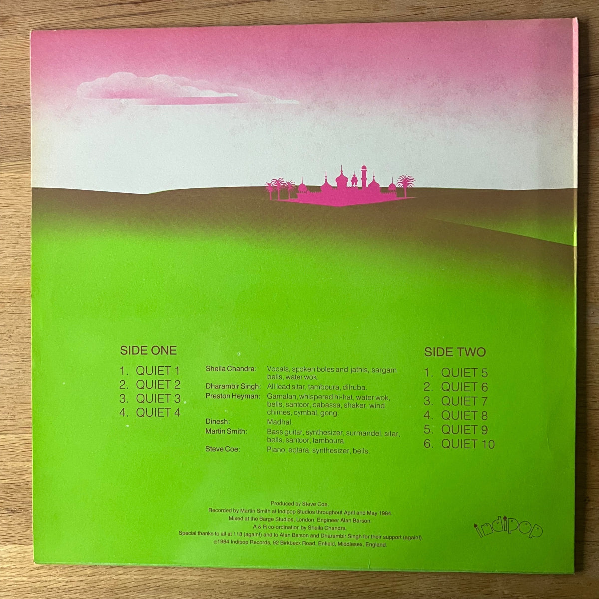 Sheila Chandra - Quiet! / 1. UK-Press. 1984 - (M-/M-)