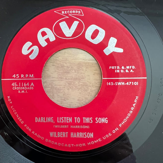 Wilbert Harrison - Darling, Listen To This Song / 1. US-Press. 1955 (M-/Neutral)