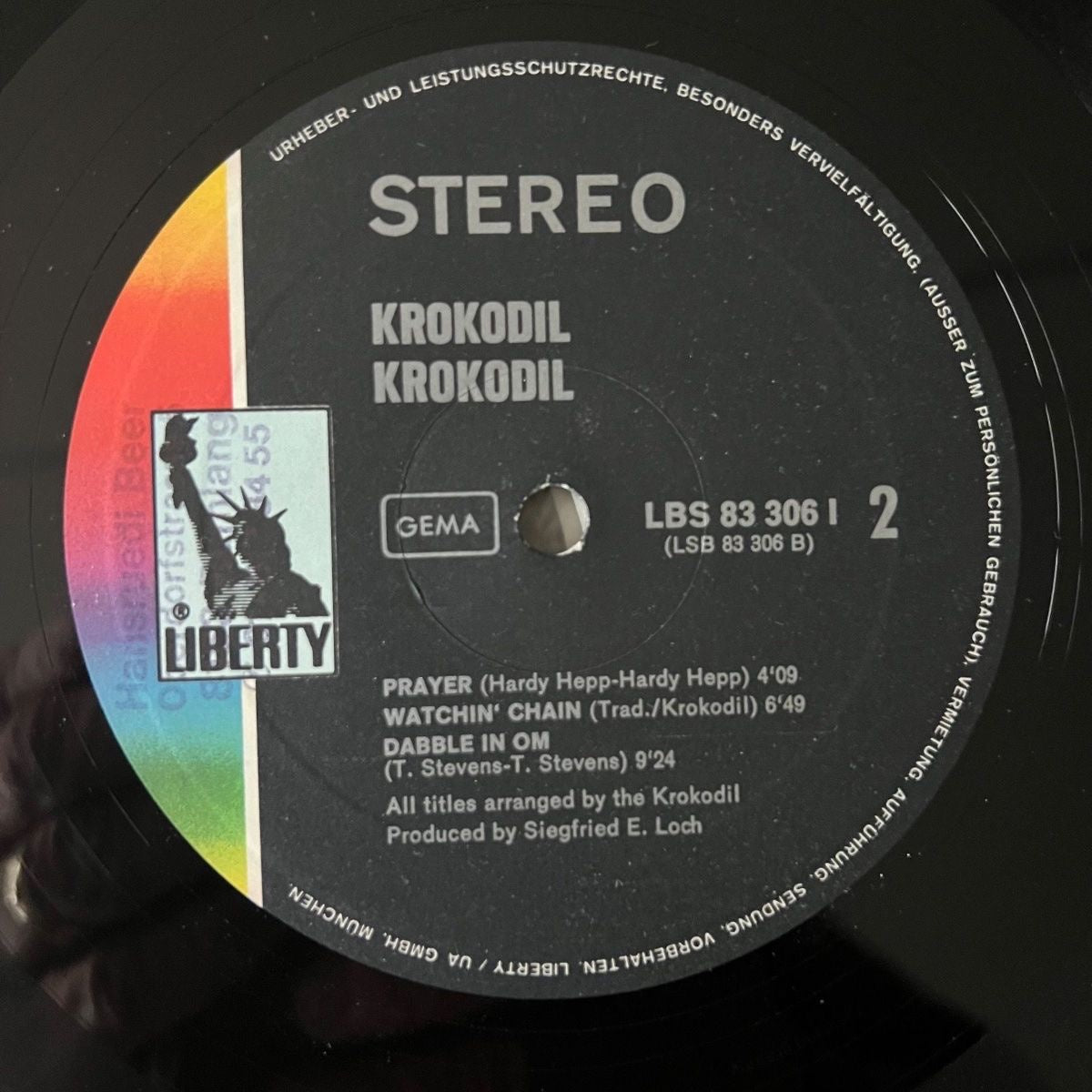 Krokodil - Same / 1. D-Press. 1969 - (VG++/VG++)