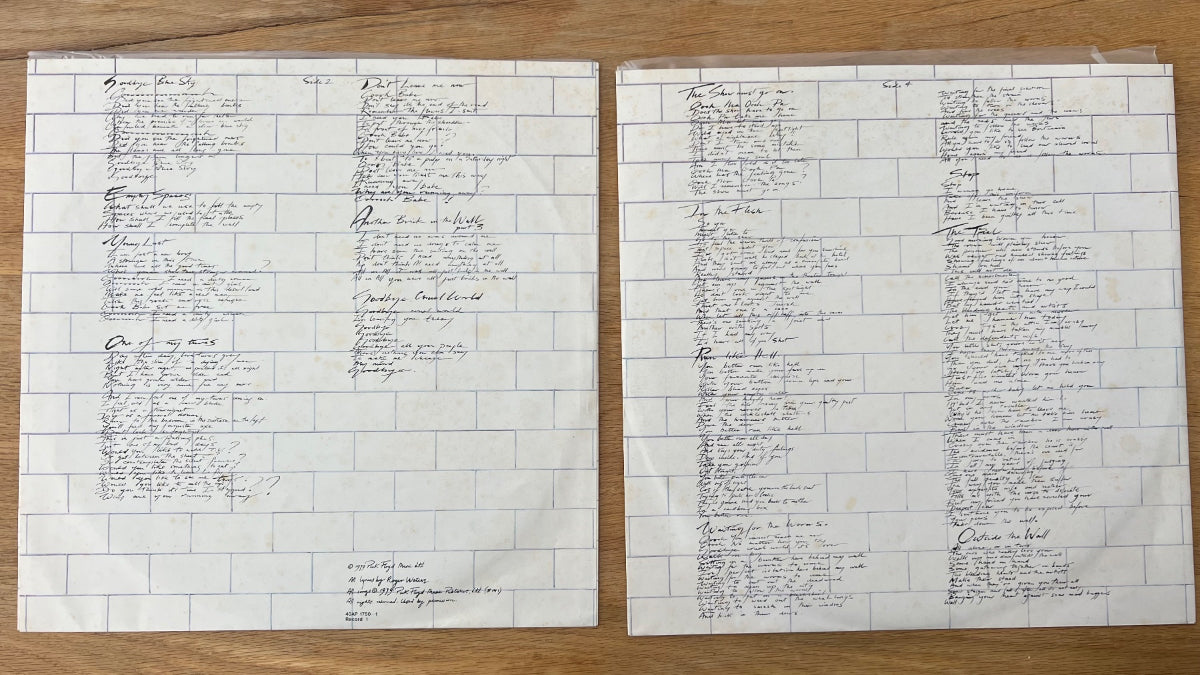 Pink Floyd - The Wall / 1. Japan-Press. incl. Poster - (M-/M-)