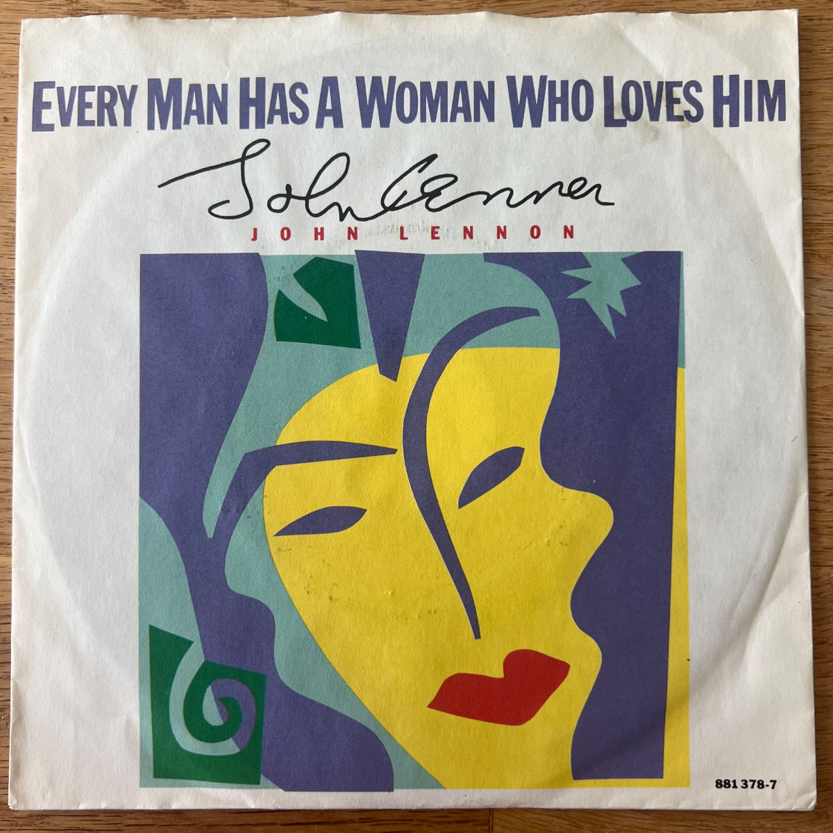 John Lennon - Every Man Has A Woman Who Loves Him / 1. D-Press. 1984 - (M-/VG+)